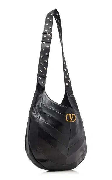 Valentino Garavani VLogo Nappa Leather Hobo Bag | Thumbnail 3 Valentino Garavani VLogo Nappa Leather Hobo Bag | Thumbnail 3
