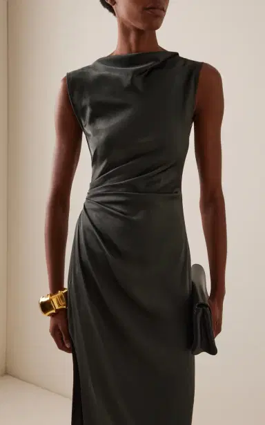 LAPOINTE Ruched Satin Gown | Thumbnail 11 LAPOINTE Ruched Satin Gown | Thumbnail 11
