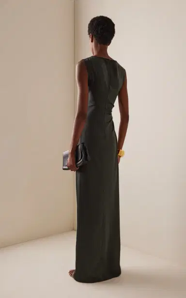 LAPOINTE Ruched Satin Gown | Thumbnail 4 LAPOINTE Ruched Satin Gown | Thumbnail 4