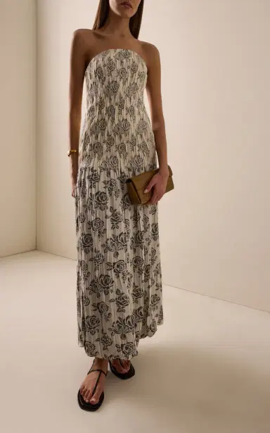 Kallmeyer Blanche Strapless Jacquard Maxi Gown | Thumbnail 2 Kallmeyer Blanche Strapless Jacquard Maxi Gown | Thumbnail 2