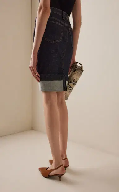 Khaite Kendra Cuffed Denim Midi Skirt | Thumbnail 5 Khaite Kendra Cuffed Denim Midi Skirt | Thumbnail 5