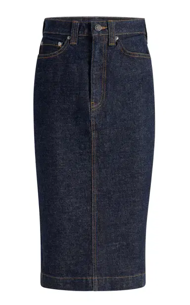 Khaite Kendra Cuffed Denim Midi Skirt | Thumbnail 6 Khaite Kendra Cuffed Denim Midi Skirt | Thumbnail 6