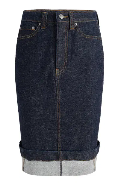 Khaite Kendra Cuffed Denim Midi Skirt | Thumbnail 7 Khaite Kendra Cuffed Denim Midi Skirt | Thumbnail 7