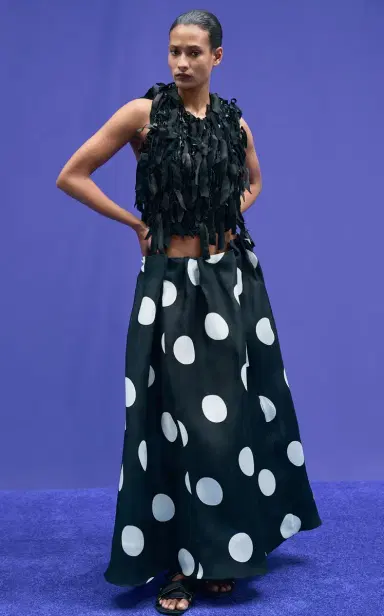 Khaite Riley Gathered Silk Gazar Maxi Skirt | Thumbnail 3 Khaite Riley Gathered Silk Gazar Maxi Skirt | Thumbnail 3