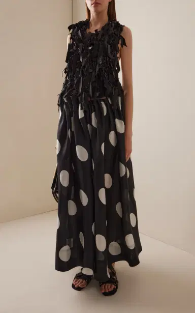 Khaite Riley Gathered Silk Gazar Maxi Skirt | Thumbnail 4 Khaite Riley Gathered Silk Gazar Maxi Skirt | Thumbnail 4