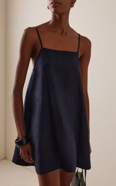 BONDI BORN Leiden Flared Linen Mini Dress | Thumbnail 3 BONDI BORN Leiden Flared Linen Mini Dress | Thumbnail 3
