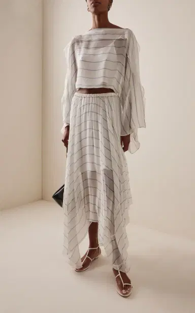 BONDI BORN Capri Silk Square Skirt | Thumbnail 2 BONDI BORN Capri Silk Square Skirt | Thumbnail 2