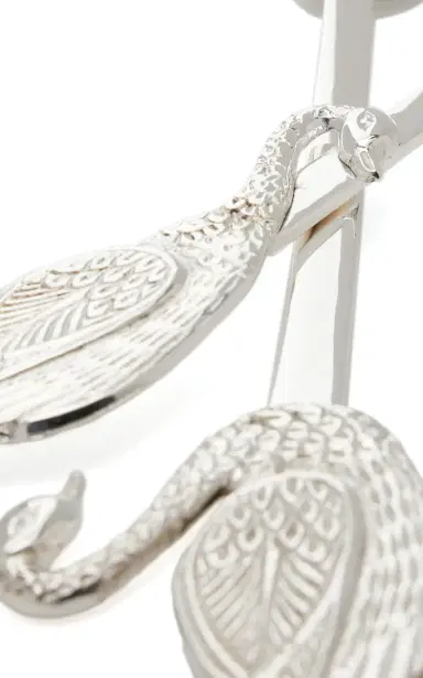 Moda Domus Swan Silver-Plated Serving Spoon and Fork | Thumbnail 3 Moda Domus Swan Silver-Plated Serving Spoon and Fork | Thumbnail 3