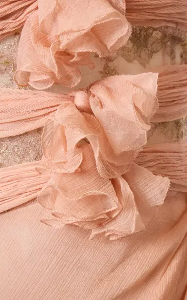 Valentino Garavani Lace-Trimmed Chiffon Mini Dress | Thumbnail 5 Valentino Garavani Lace-Trimmed Chiffon Mini Dress | Thumbnail 5