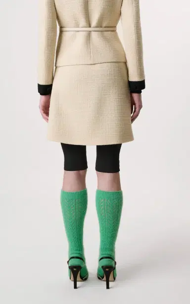 Valentino Garavani Bow-Detailed Wool-Blend Tweed Mini Skirt | Thumbnail 4 Valentino Garavani Bow-Detailed Wool-Blend Tweed Mini Skirt | Thumbnail 4