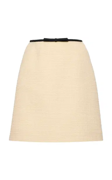 Valentino Garavani Bow-Detailed Wool-Blend Tweed Mini Skirt | Thumbnail 6 Valentino Garavani Bow-Detailed Wool-Blend Tweed Mini Skirt | Thumbnail 6
