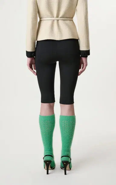 Valentino Garavani Cropped Technical Jersey Leggings | Thumbnail 4 Valentino Garavani Cropped Technical Jersey Leggings | Thumbnail 4