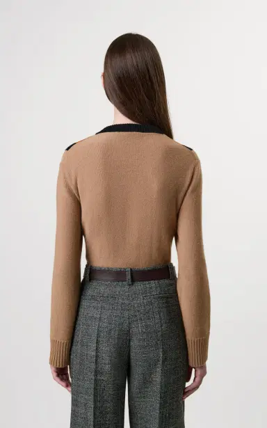 Valentino Garavani Chevron-Detailed virgin Wool Sweater | Thumbnail 4 Valentino Garavani Chevron-Detailed virgin Wool Sweater | Thumbnail 4