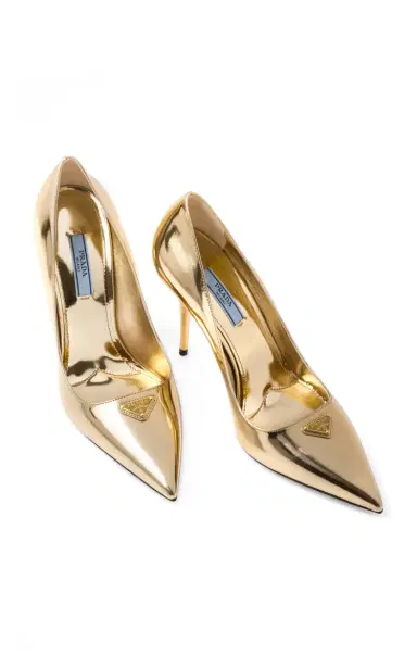 Prada Metallic Leather Pumps | Thumbnail 4 Prada Metallic Leather Pumps | Thumbnail 4