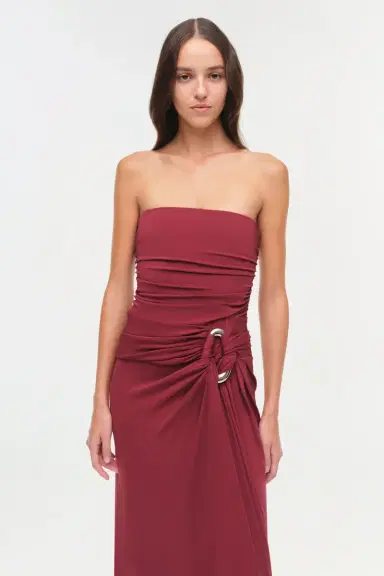 Simkhai Emma Strapless Jersey Gown | Thumbnail 3 Simkhai Emma Strapless Jersey Gown | Thumbnail 3