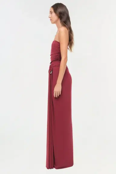 Simkhai Emma Strapless Jersey Gown | Thumbnail 4 Simkhai Emma Strapless Jersey Gown | Thumbnail 4
