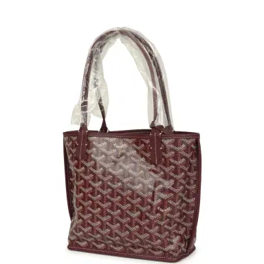 goyard Goyard Goyardine Burgundy Anjou Mini Bag Palladium Hardware | Thumbnail 5 goyard Goyard Goyardine Burgundy Anjou Mini Bag Palladium Hardware | Thumbnail 5