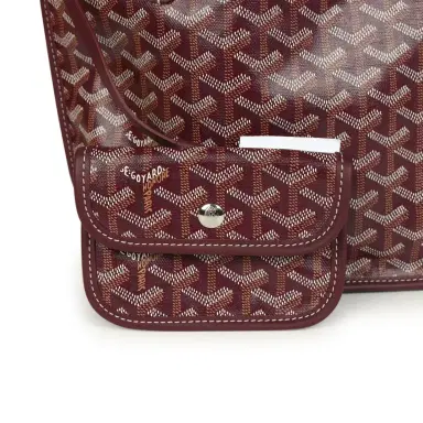 goyard Goyard Goyardine Burgundy Anjou Mini Bag Palladium Hardware | Thumbnail 6 goyard Goyard Goyardine Burgundy Anjou Mini Bag Palladium Hardware | Thumbnail 6