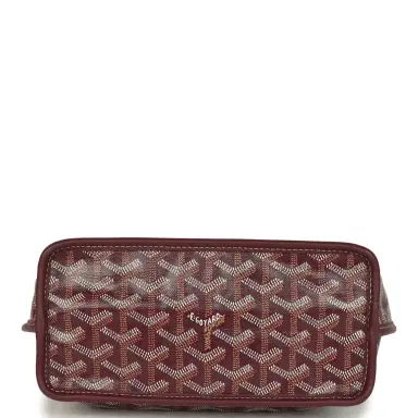 goyard Goyard Goyardine Burgundy Anjou Mini Bag Palladium Hardware | Thumbnail 7 goyard Goyard Goyardine Burgundy Anjou Mini Bag Palladium Hardware | Thumbnail 7