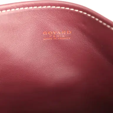 goyard Goyard Goyardine Burgundy Anjou Mini Bag Palladium Hardware | Thumbnail 9 goyard Goyard Goyardine Burgundy Anjou Mini Bag Palladium Hardware | Thumbnail 9