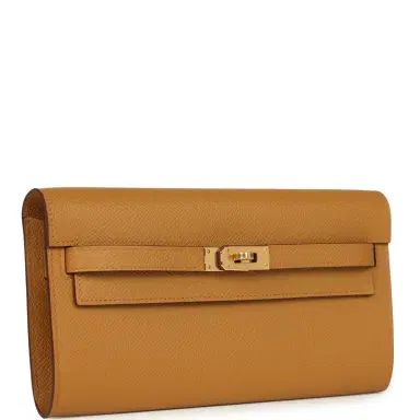 HERMÈS Hermes Kelly Wallet To Go Sesame Epsom Gold Hardware | Thumbnail 2 HERMÈS Hermes Kelly Wallet To Go Sesame Epsom Gold Hardware | Thumbnail 2