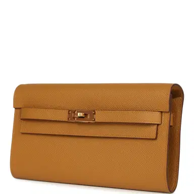 HERMÈS Hermes Kelly Wallet To Go Sesame Epsom Gold Hardware | Thumbnail 5 HERMÈS Hermes Kelly Wallet To Go Sesame Epsom Gold Hardware | Thumbnail 5