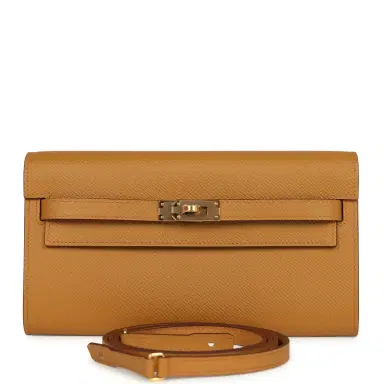 HERMÈS Hermes Kelly Wallet To Go Sesame Epsom Gold Hardware | Thumbnail 1 HERMÈS Hermes Kelly Wallet To Go Sesame Epsom Gold Hardware | Thumbnail 1