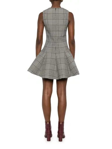 Brandon Maxwell Sophie Crew Neck Fitted Mini Dress | Thumbnail 4 Brandon Maxwell Sophie Crew Neck Fitted Mini Dress | Thumbnail 4
