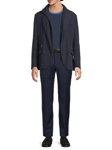 CORNELIANI Men's ID Tech Sport Jacket - Navy - Size 50 | Thumbnail 2 CORNELIANI Men's ID Tech Sport Jacket - Navy - Size 50 | Thumbnail 2
