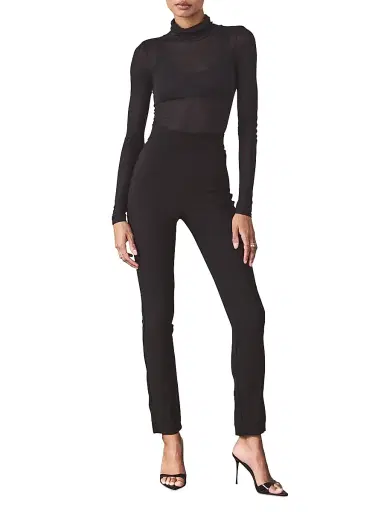 Artemis Diciero Women's Marina Long-Sleeve Sheer Bodysuit - Black - Size Medium | Thumbnail 2 Artemis Diciero Women's Marina Long-Sleeve Sheer Bodysuit - Black - Size Medium | Thumbnail 2