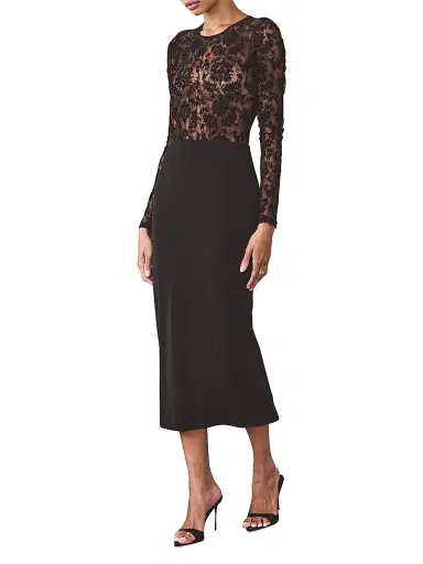 Artemis Diciero Women's Core Dasha Lace Long-Sleeve Bodysuit - Black | Thumbnail 2 Artemis Diciero Women's Core Dasha Lace Long-Sleeve Bodysuit - Black | Thumbnail 2