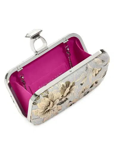 SACHIN & BABI Women's On The Rocks Printed Jacquard Clutch | Thumbnail 2 SACHIN & BABI Women's On The Rocks Printed Jacquard Clutch | Thumbnail 2