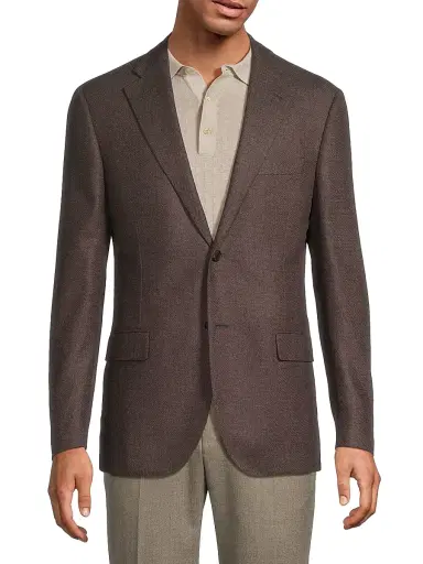 CORNELIANI Men's Check Wool-Cashmere Sport Coat | Thumbnail 3 CORNELIANI Men's Check Wool-Cashmere Sport Coat | Thumbnail 3