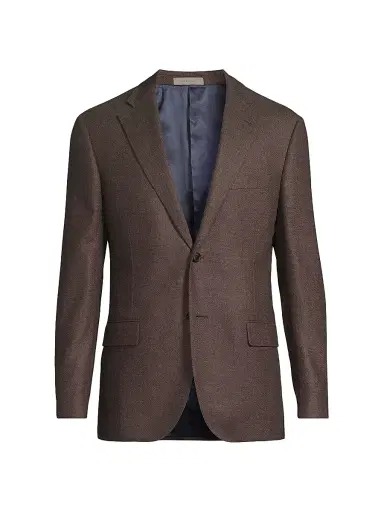 CORNELIANI Men's Check Wool-Cashmere Sport Coat | Thumbnail 1 CORNELIANI Men's Check Wool-Cashmere Sport Coat | Thumbnail 1