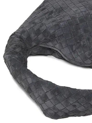 Bottega Veneta Women's Hop Intrecciato Suede Hobo Bag - Graphite Brass | Thumbnail 6 Bottega Veneta Women's Hop Intrecciato Suede Hobo Bag - Graphite Brass | Thumbnail 6