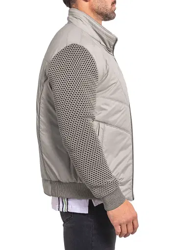 Maceoo Men's Ascension Bomber Jacket - Grey | Thumbnail 3 Maceoo Men's Ascension Bomber Jacket - Grey | Thumbnail 3