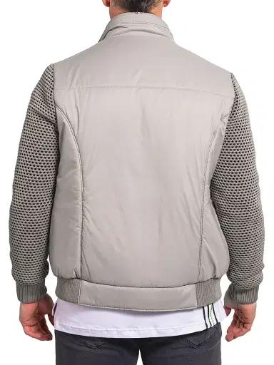 Maceoo Men's Ascension Bomber Jacket - Grey | Thumbnail 5 Maceoo Men's Ascension Bomber Jacket - Grey | Thumbnail 5