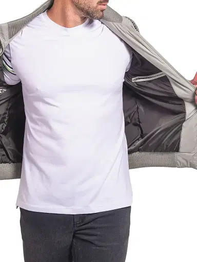Maceoo Men's Ascension Bomber Jacket - Grey | Thumbnail 8 Maceoo Men's Ascension Bomber Jacket - Grey | Thumbnail 8