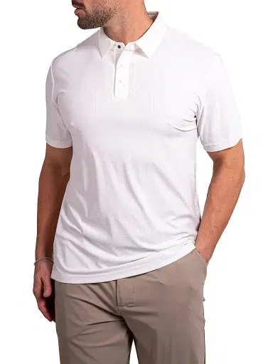 Maceoo Men's Ascension Polo Shirt - White - Size XXXXL | Thumbnail 3 Maceoo Men's Ascension Polo Shirt - White - Size XXXXL | Thumbnail 3