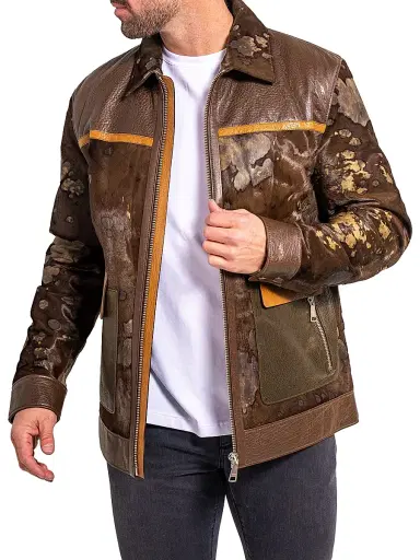 Maceoo Men's Ascension Leather Jacket - Multicolored | Thumbnail 3 Maceoo Men's Ascension Leather Jacket - Multicolored | Thumbnail 3