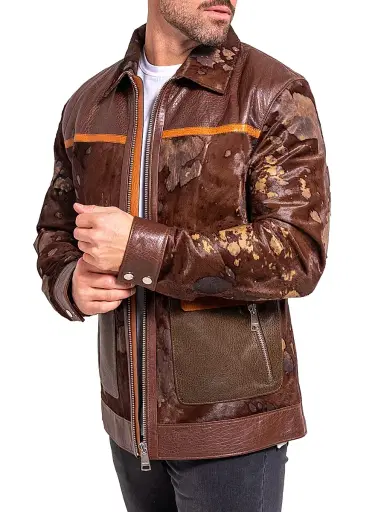 Maceoo Men's Ascension Leather Jacket - Multicolored | Thumbnail 5 Maceoo Men's Ascension Leather Jacket - Multicolored | Thumbnail 5