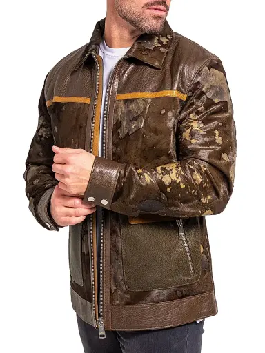 Maceoo Men's Ascension Leather Jacket - Multicolored | Thumbnail 8 Maceoo Men's Ascension Leather Jacket - Multicolored | Thumbnail 8