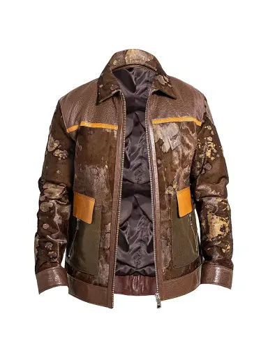 Maceoo Men's Ascension Leather Jacket - Multicolored | Thumbnail 1 Maceoo Men's Ascension Leather Jacket - Multicolored | Thumbnail 1