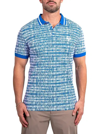 Maceoo Men's Ascension Polo Shirt - Blue | Thumbnail 2 Maceoo Men's Ascension Polo Shirt - Blue | Thumbnail 2