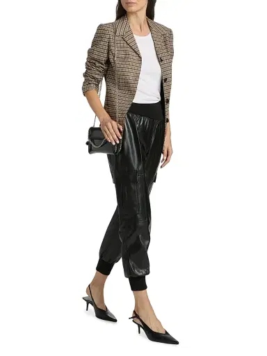 Cinq à Sept Women's Giles Faux-Leather Cropped Pants - Black - Size XL | Thumbnail 2 Cinq à Sept Women's Giles Faux-Leather Cropped Pants - Black - Size XL | Thumbnail 2