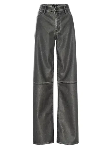GOOD AMERICAN Women's Good Skate Faux-Leather Wide-Leg Pants | Thumbnail 1 GOOD AMERICAN Women's Good Skate Faux-Leather Wide-Leg Pants | Thumbnail 1