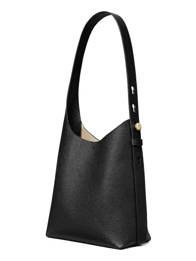 Tory Burch Women's Leather Hobo Bag - Black | Thumbnail 6 Tory Burch Women's Leather Hobo Bag - Black | Thumbnail 6