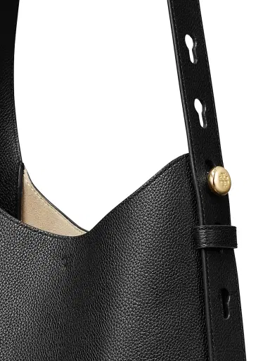 Tory Burch Women's Leather Hobo Bag - Black | Thumbnail 7 Tory Burch Women's Leather Hobo Bag - Black | Thumbnail 7