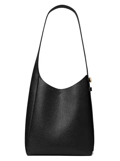 Tory Burch Women's Leather Hobo Bag - Black | Thumbnail 1 Tory Burch Women's Leather Hobo Bag - Black | Thumbnail 1