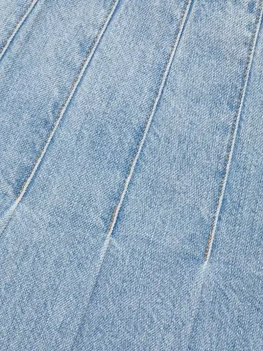 ALICE + OLIVIA Women's Carter Denim Skirt - Rockstar Blue | Thumbnail 7 ALICE + OLIVIA Women's Carter Denim Skirt - Rockstar Blue | Thumbnail 7
